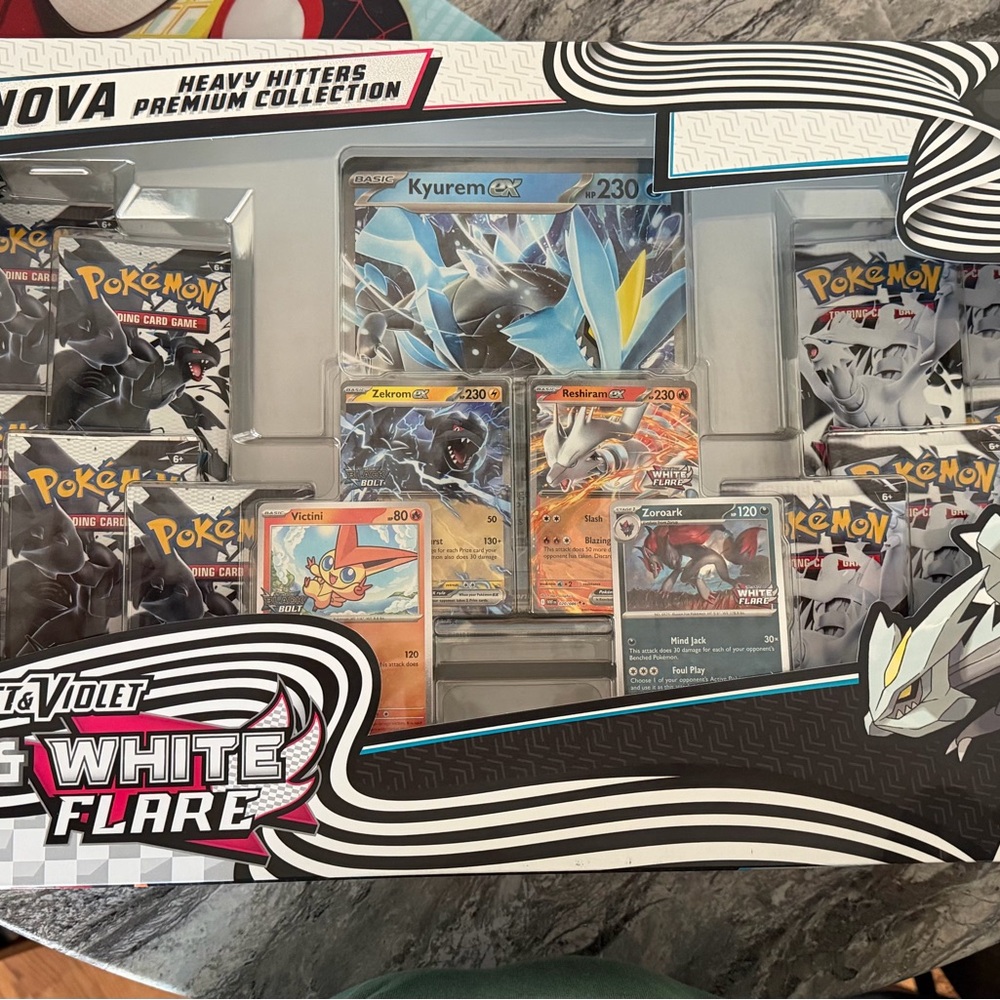 Pokemon Heavy Hitters Premium Collection with Blue and Yellow Accents